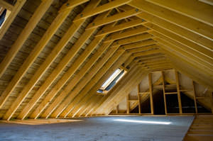 Cutaway view of attic in Spring Valley